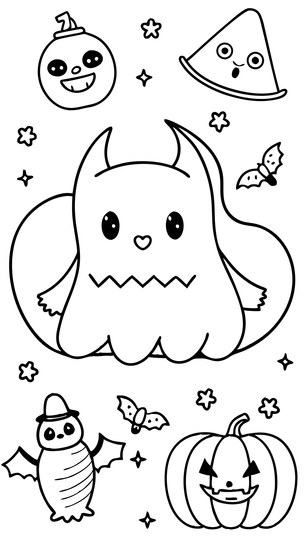 preschool halloween coloring page